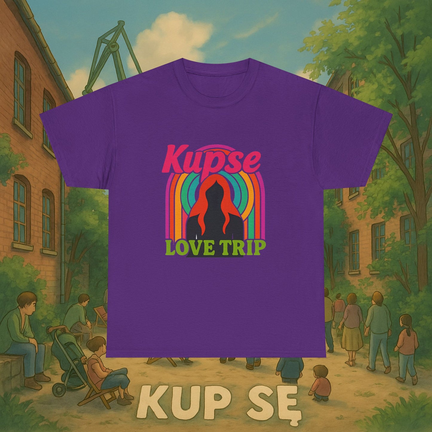 KupSe Love Trip Style t-shirt - Unisex Heavy Cotton Tee