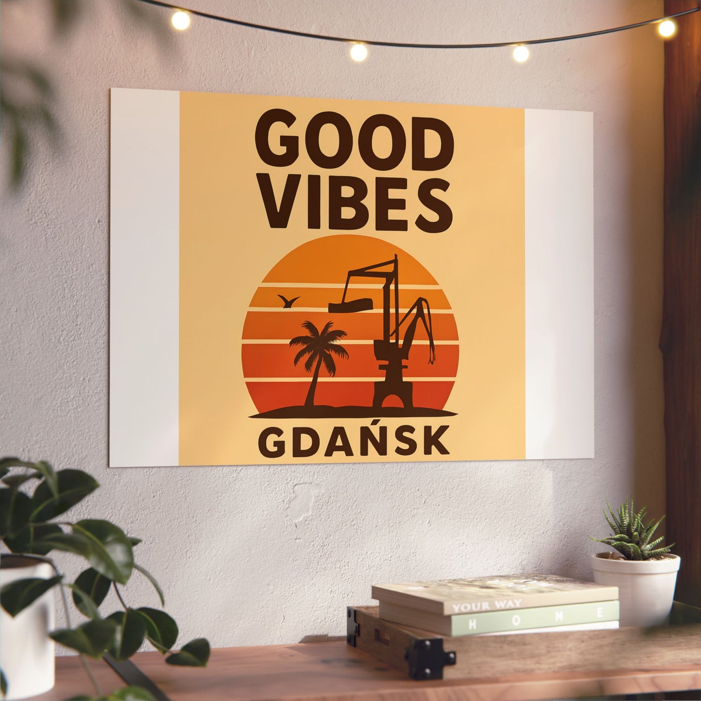 Obraz na panelu aluminiowym Good Vibes Desert – trwały wydruk w stylu Kup Se