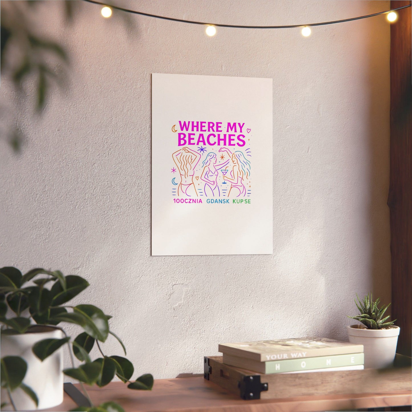 Obraz na panelu aluminiowym Where My Beaches – trwały wydruk w stylu Kup Se
