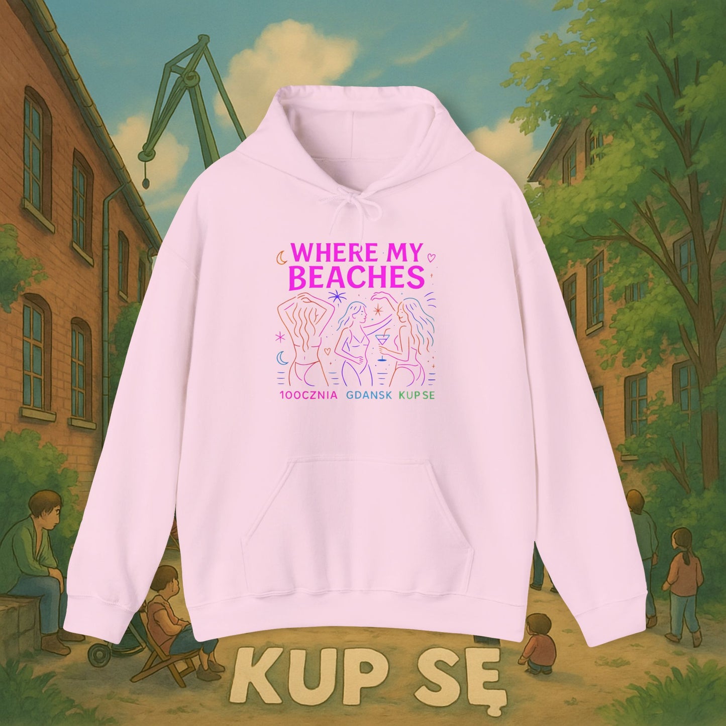 Unisex Heavy Blend Hoodie – Where My Beaches – Kup Se
