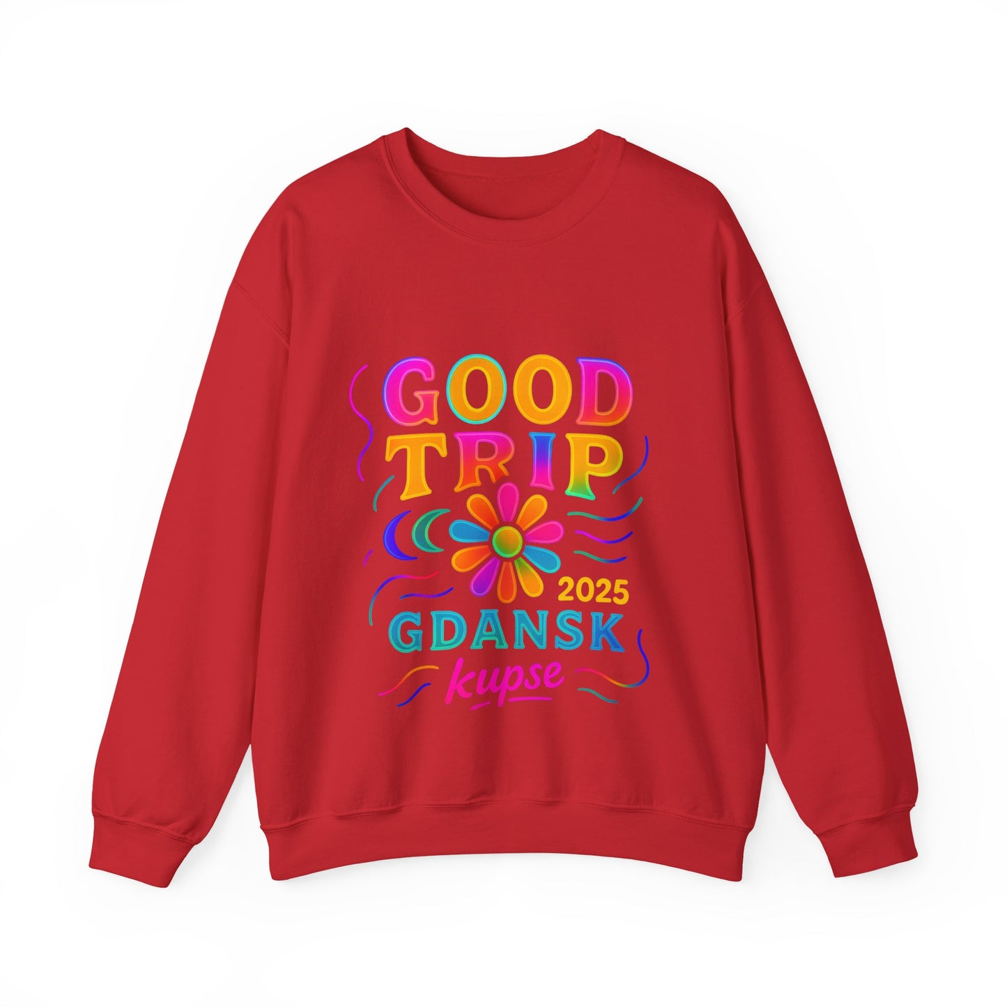 Bluza unisex z grafiką Kup Se Good Trip – klasyczny crewneck i miejski styl