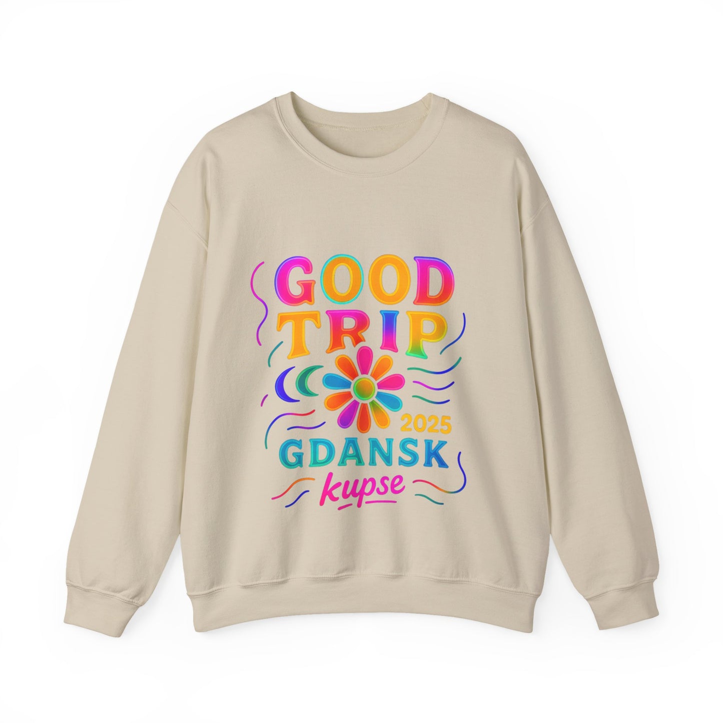 Bluza unisex z grafiką Kup Se Good Trip – klasyczny crewneck i miejski styl