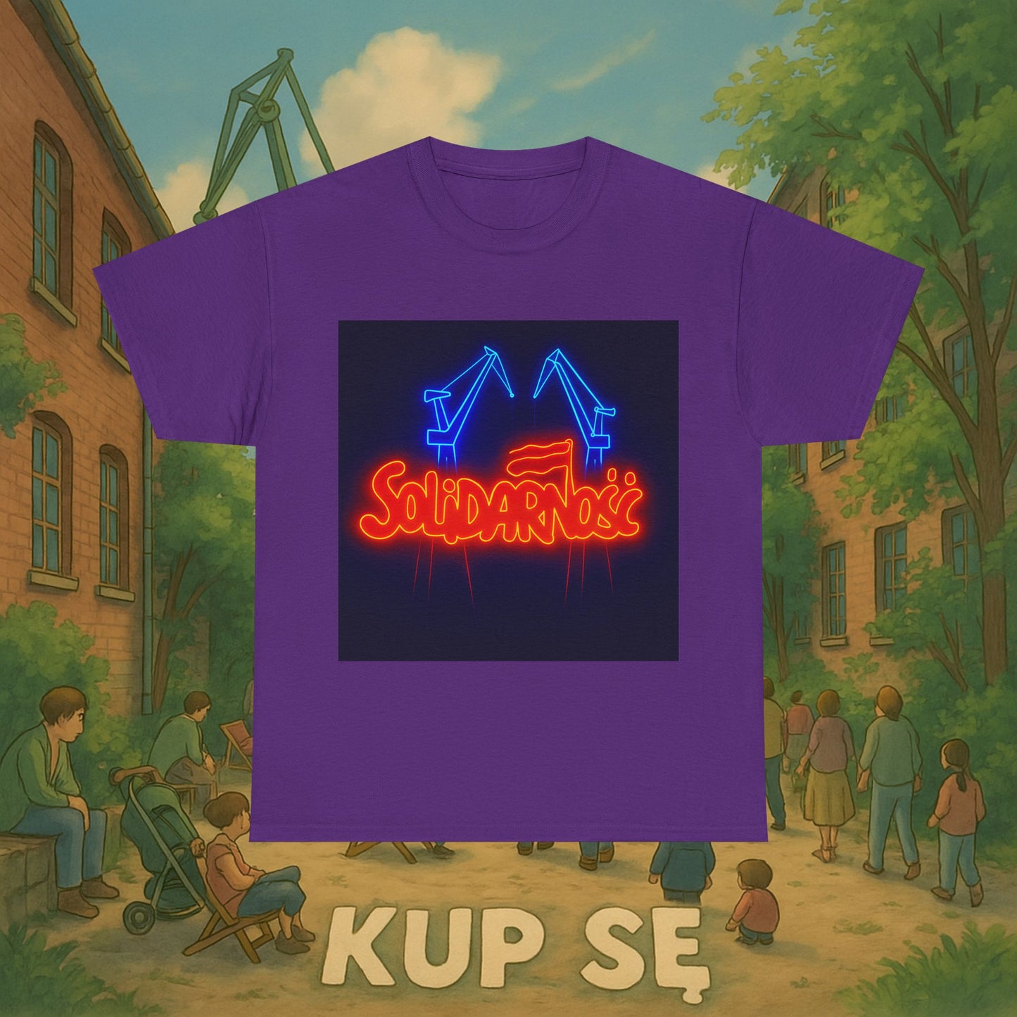 KupSe Solidarność Style t-shirt - Unisex Heavy Cotton Tee