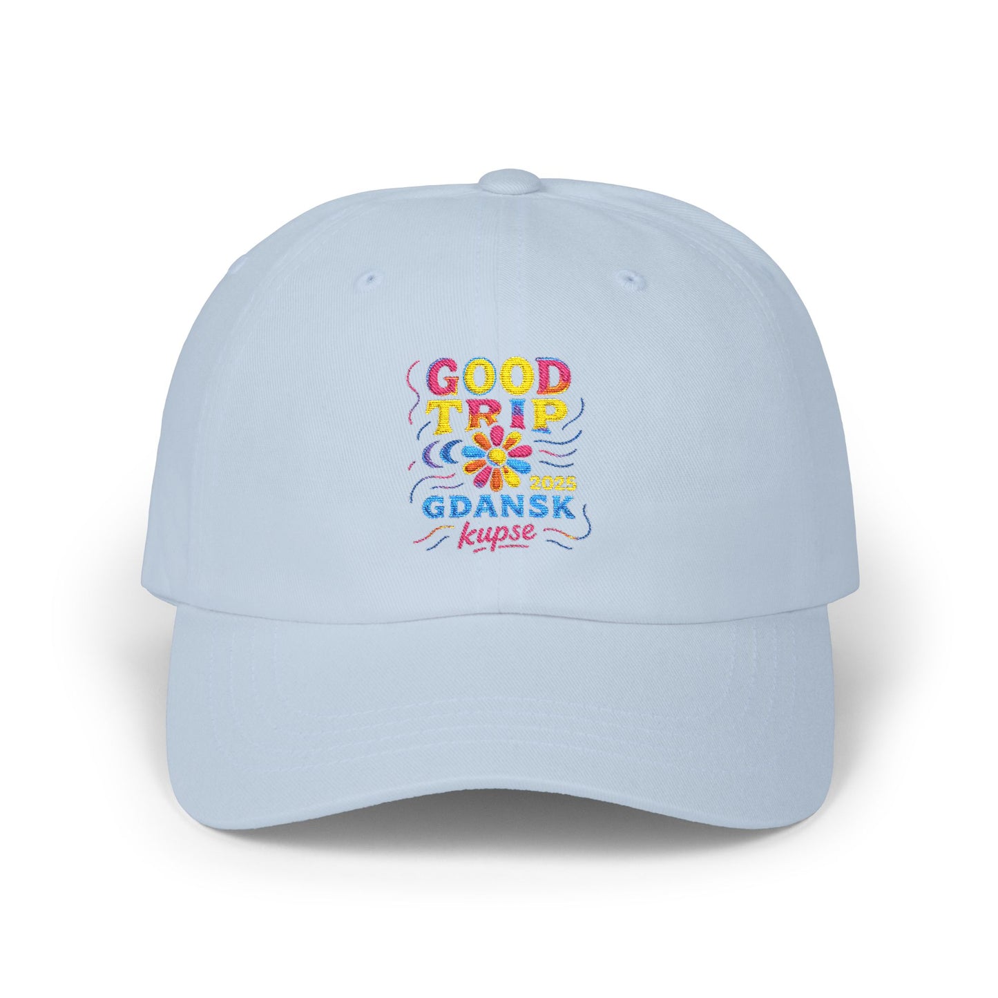 Czapka z daszkiem z grafiką Kup Se Good Trip – modny Dad Cap z charakterem