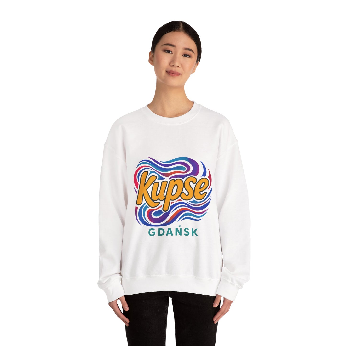 Bluza unisex z grafiką Kup Se Acid2 – klasyczny crewneck i miejski styl