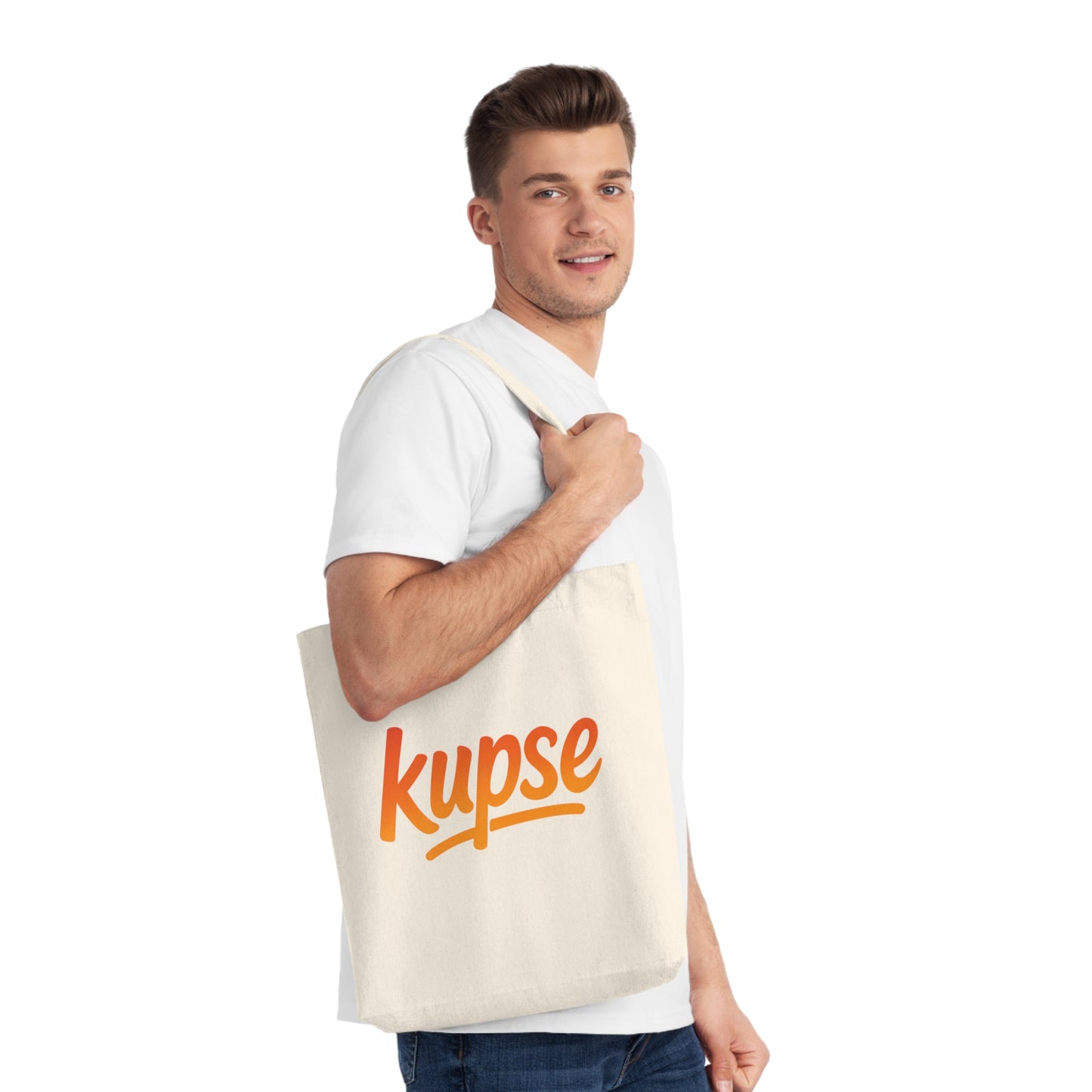 Tkana Torba na Ramię Kup Se Logo Orange – Styl i Ekologia w Jednym
