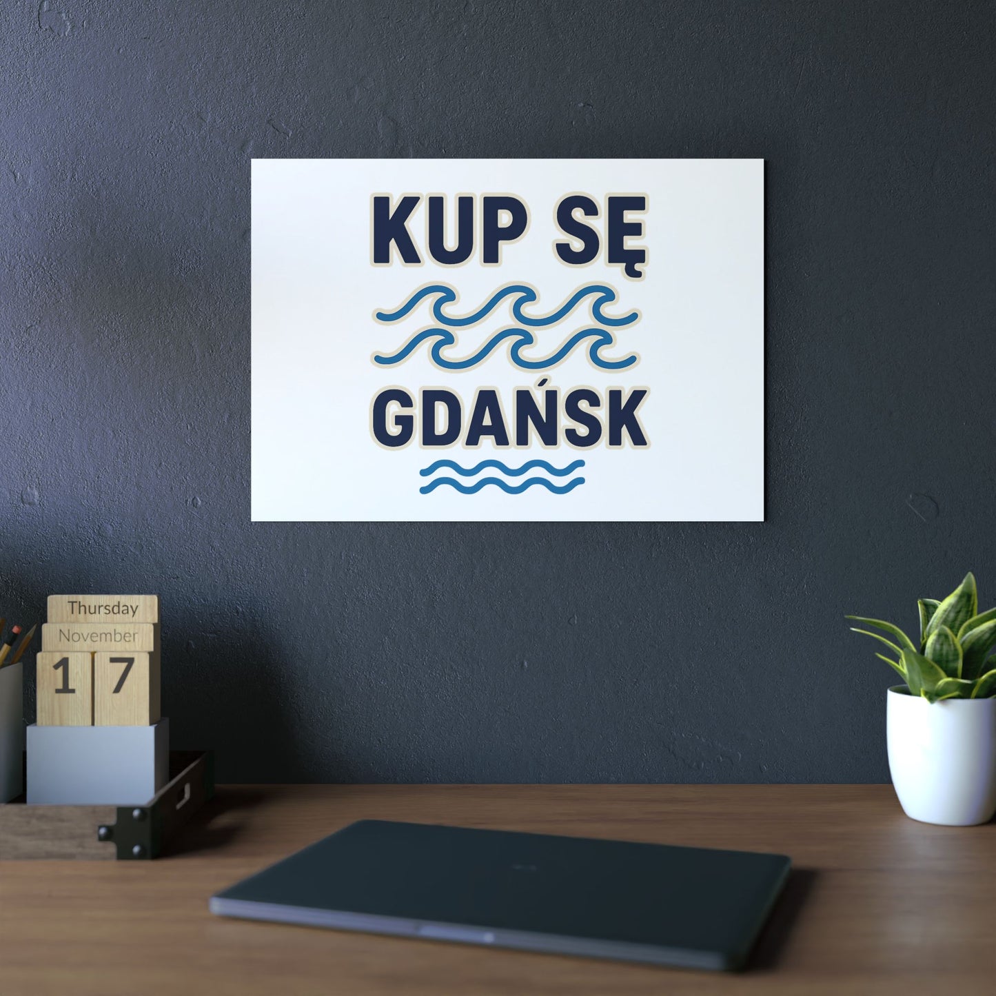 Obraz na panelu aluminiowym Gdańsk Fale – trwały wydruk w stylu Kup Se