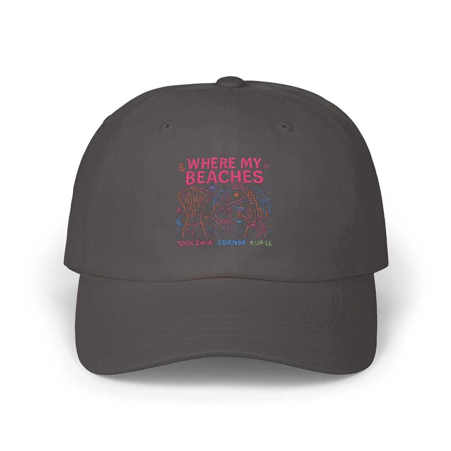 Czapka z daszkiem z grafiką Kup Se Where My Beaches – modny Dad Cap z charakterem