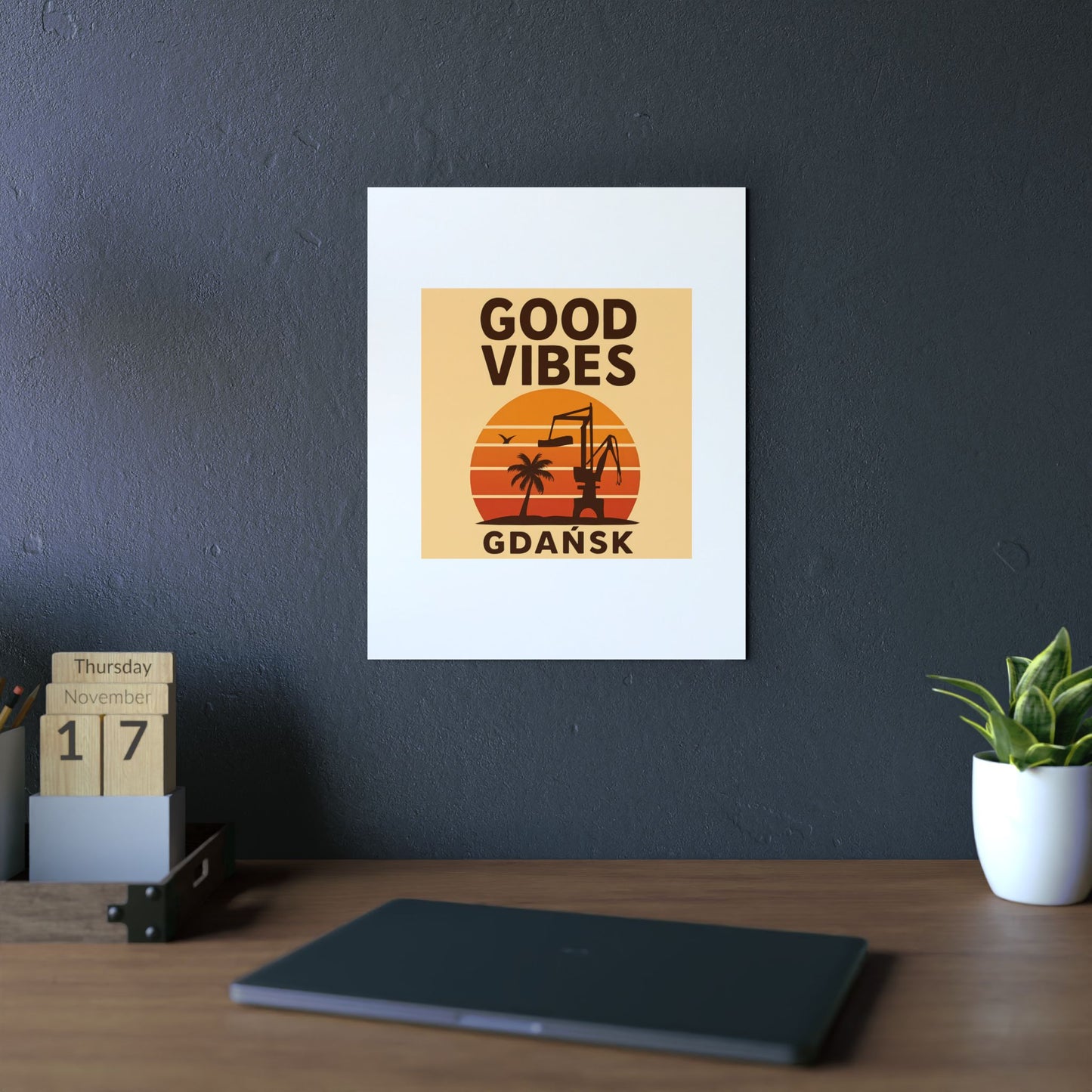 Obraz na panelu aluminiowym Good Vibes Desert – trwały wydruk w stylu Kup Se