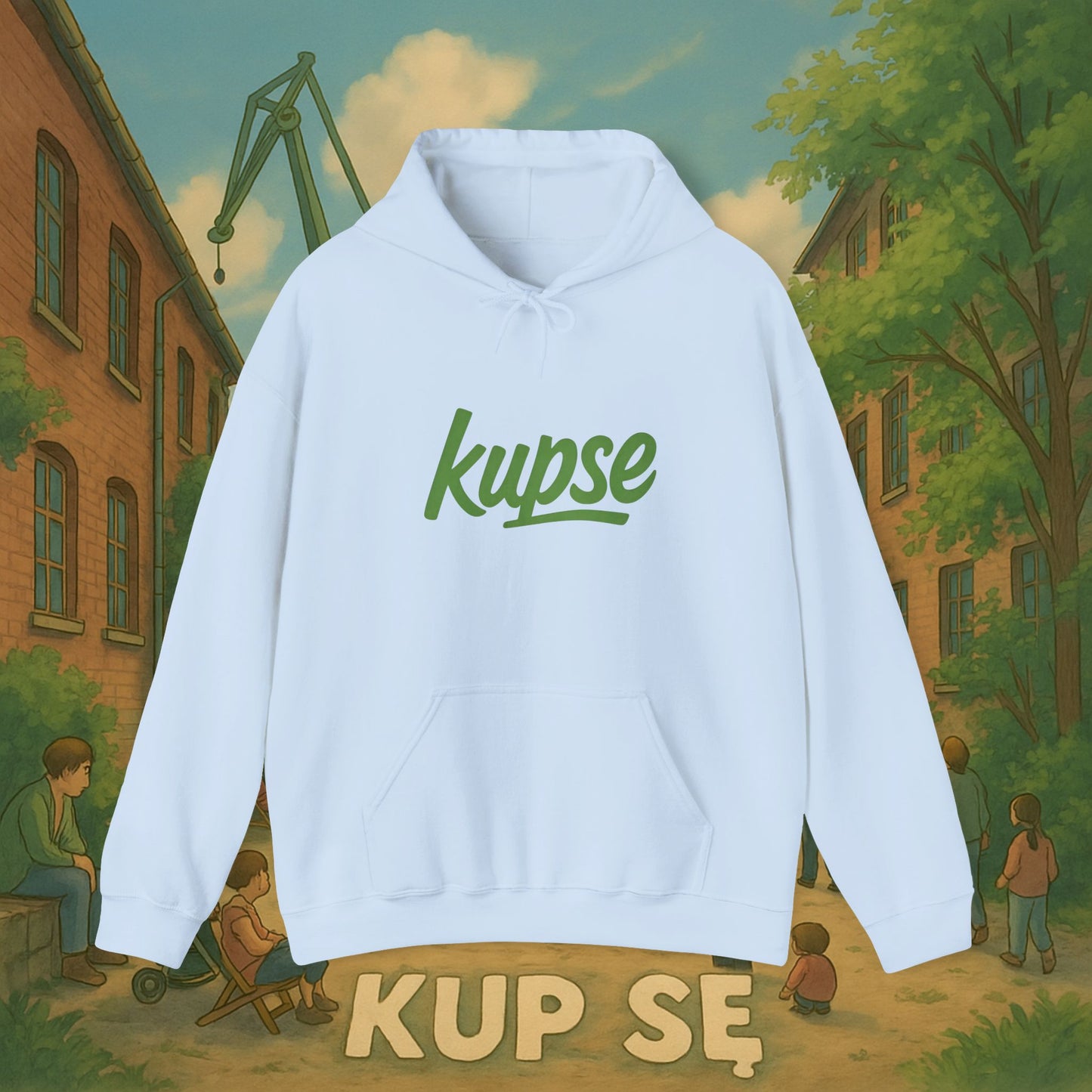 Unisex Heavy Blend Hoodie – Logo Green – Kup Se