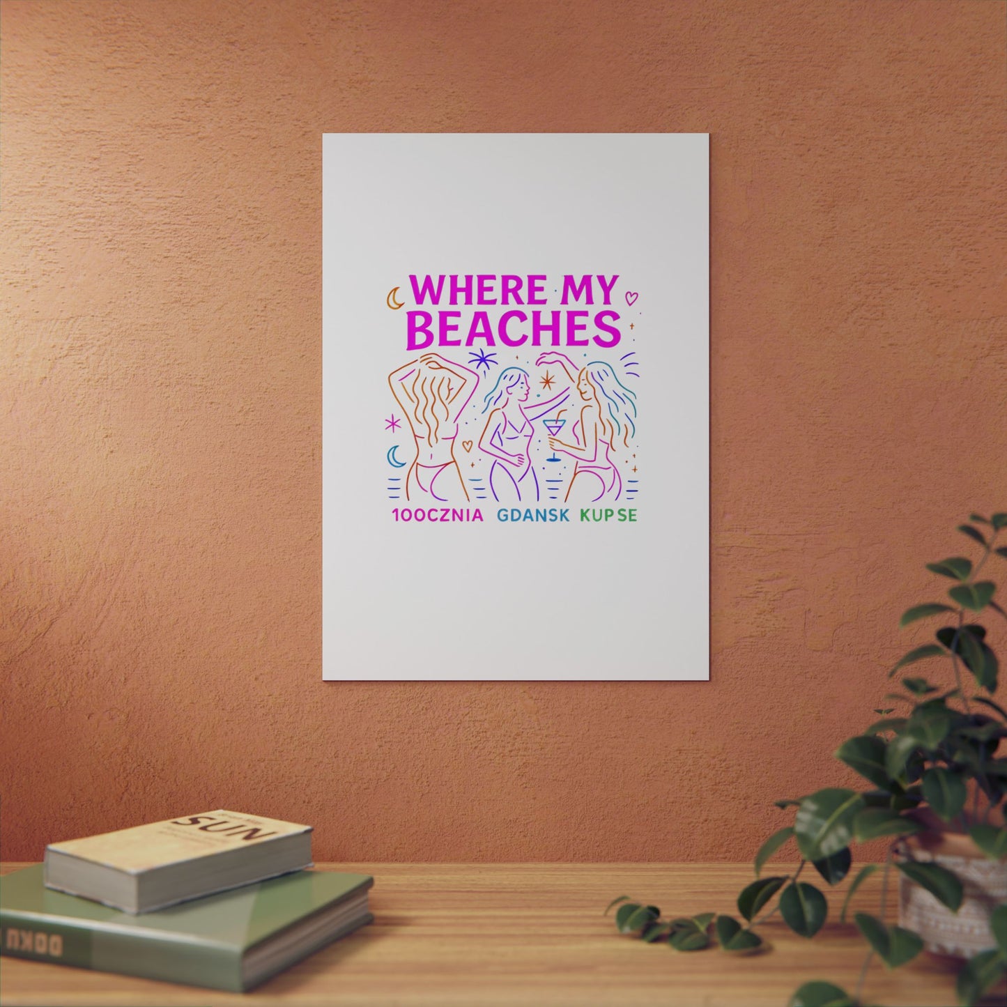 Obraz na panelu aluminiowym Where My Beaches – trwały wydruk w stylu Kup Se