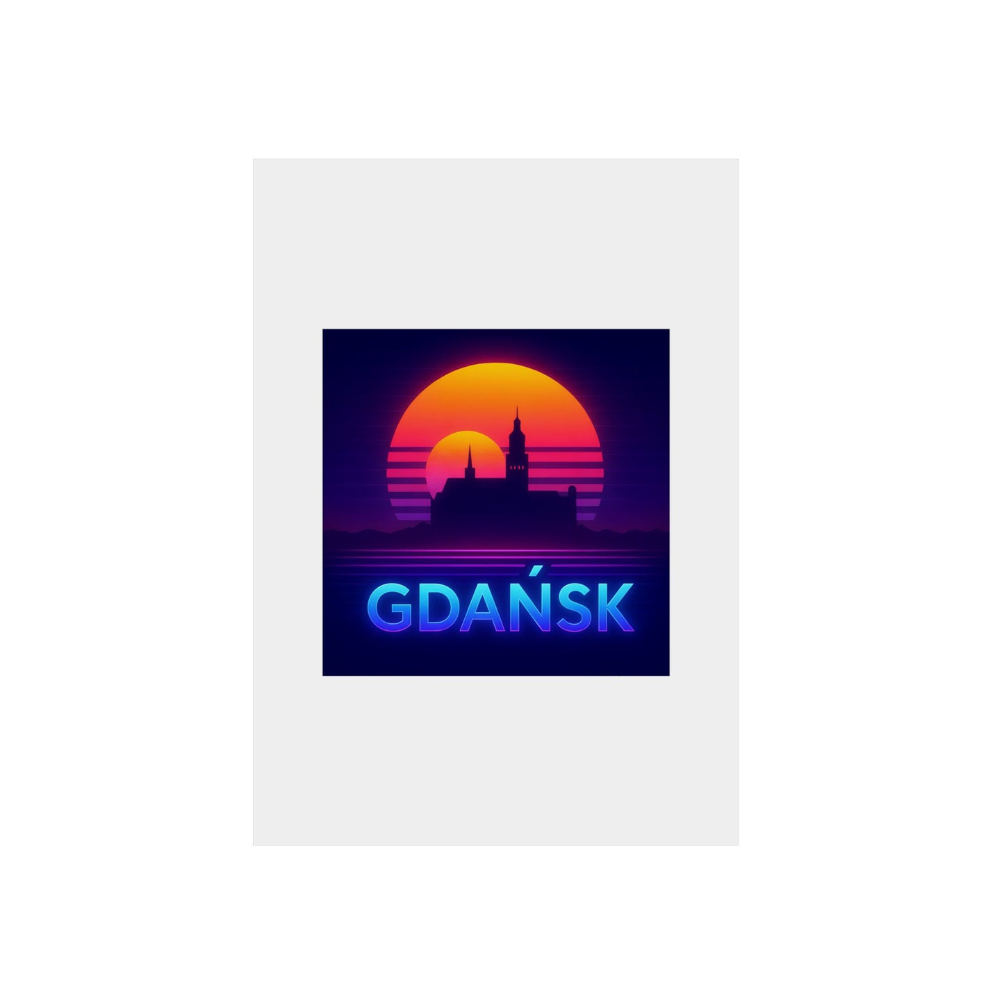 Obraz na panelu aluminiowym Panorama Gdańsk – trwały wydruk w stylu Kup Se