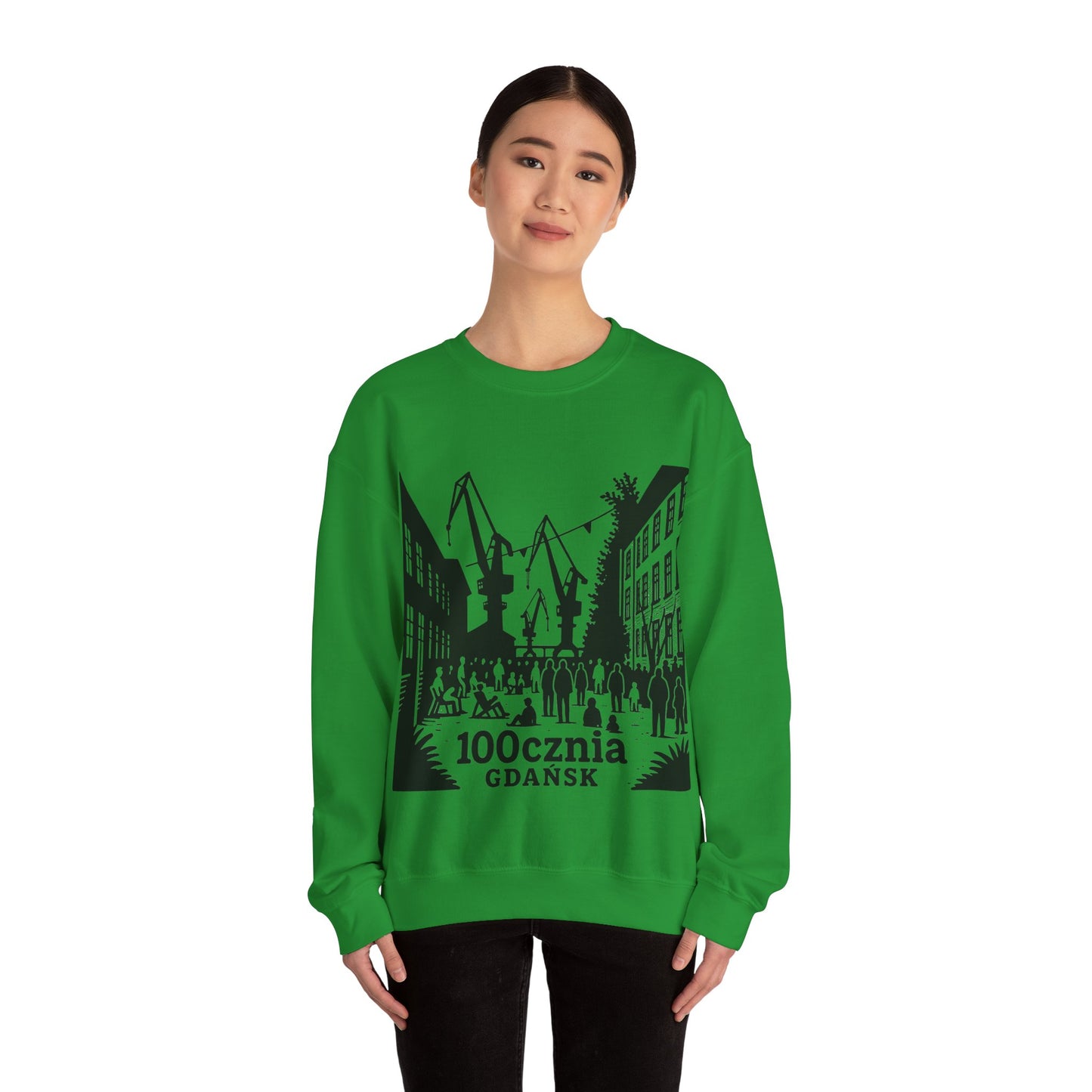 Bluza unisex z grafiką Kup Se 100cznia – klasyczny crewneck i miejski styl