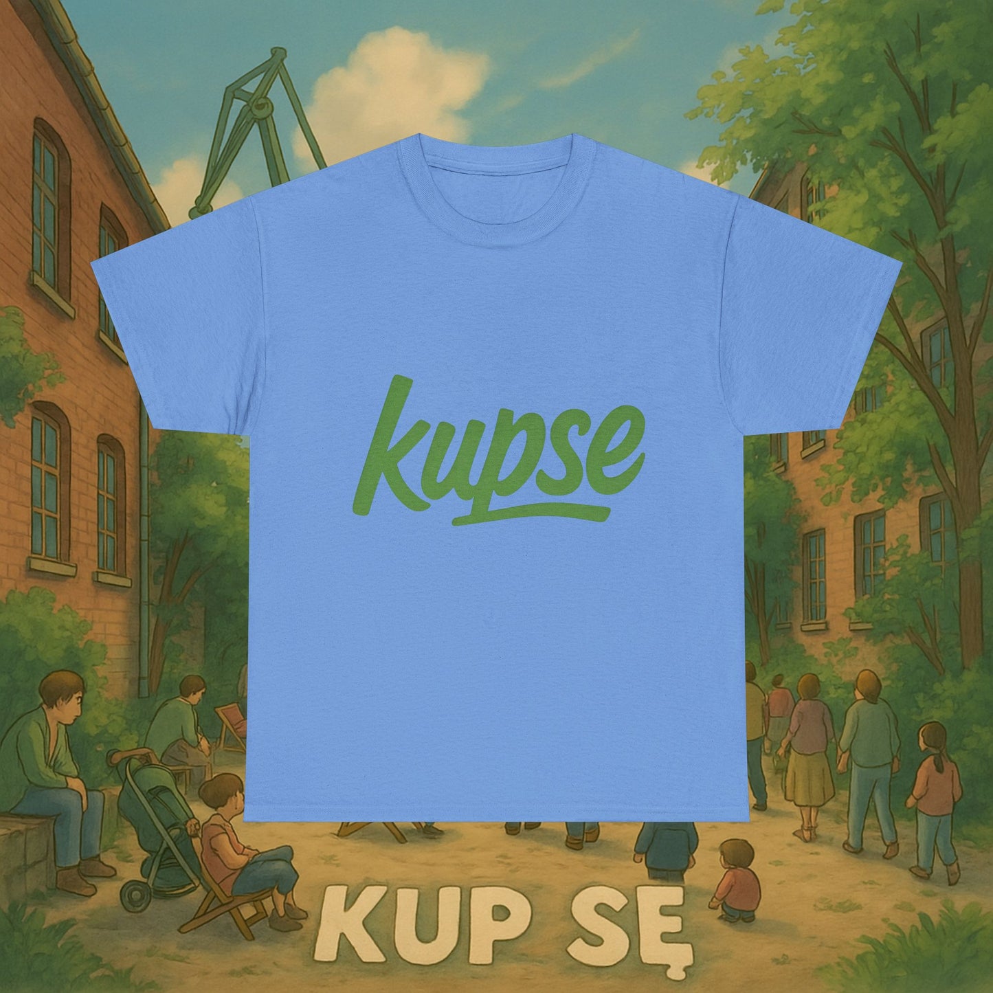 KupSe Logo Green Style t-shirt - Unisex Heavy Cotton Tee