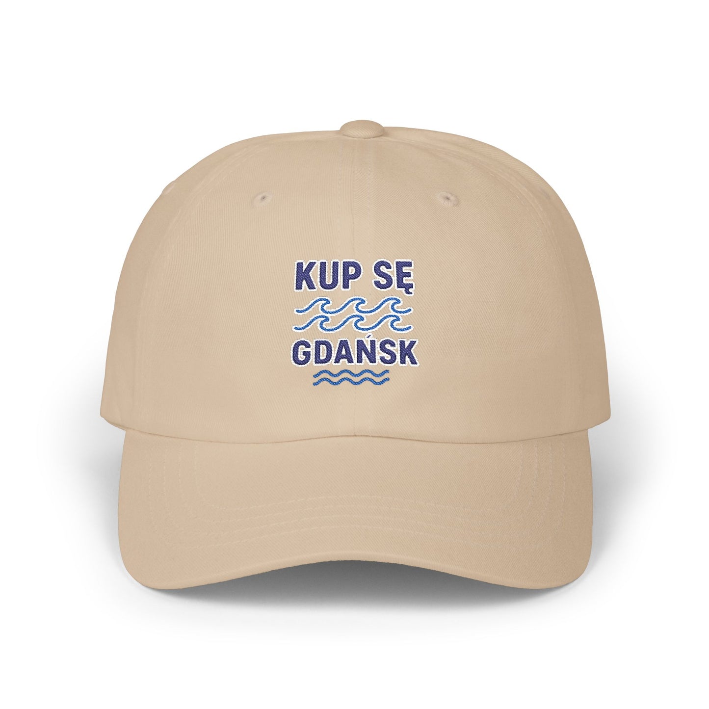 Czapka z daszkiem z grafiką Kup Se fale – modny Dad Cap z charakterem