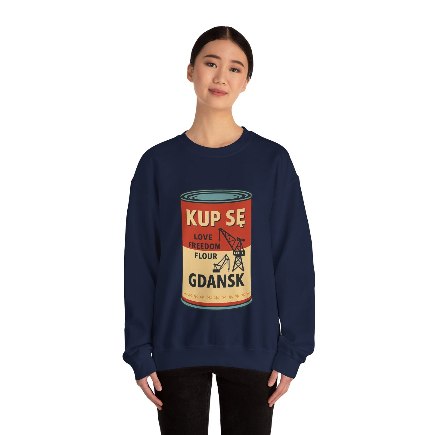 Bluza unisex z grafiką Kup Se Campbell– klasyczny crewneck i miejski styl