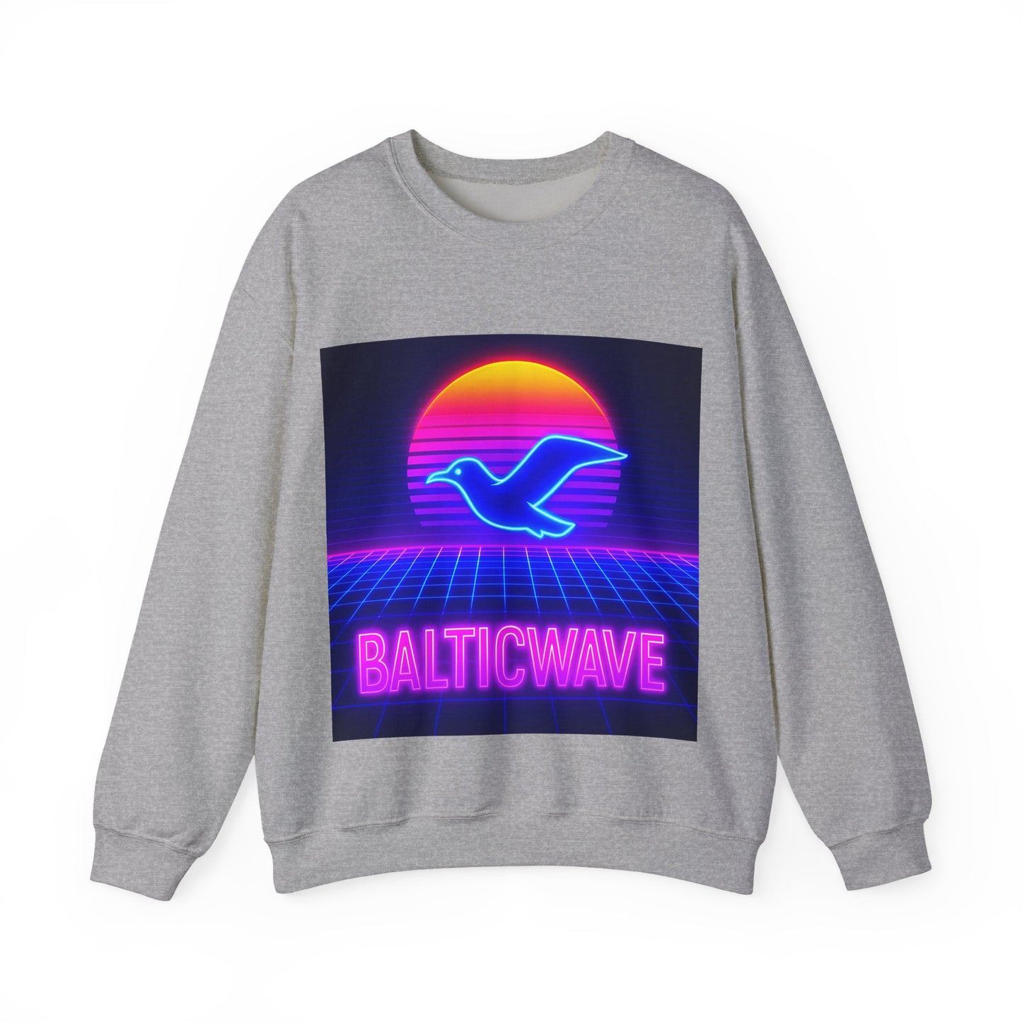 Bluza unisex z grafiką Kup Se Baltic Wave – klasyczny crewneck i miejski styl