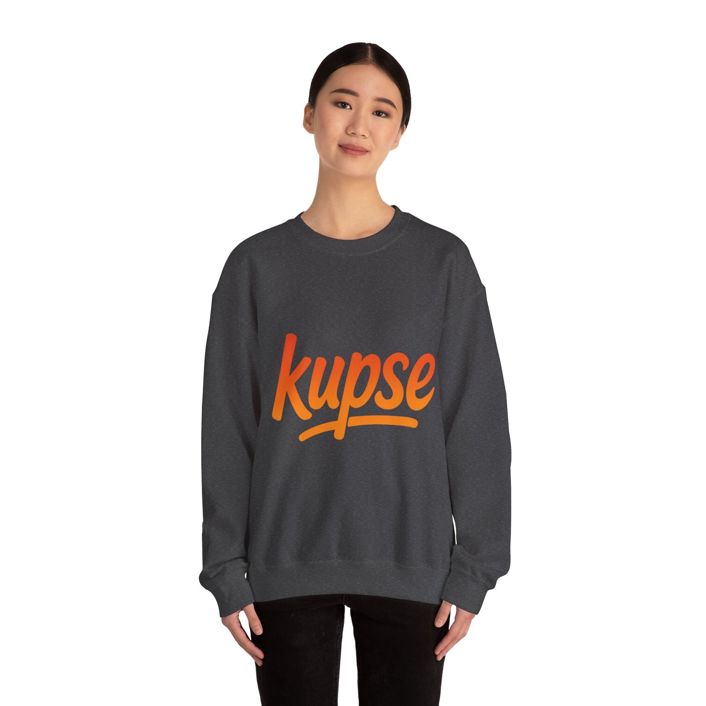 Bluza unisex z grafiką Kup Se Logo Orange – klasyczny crewneck i miejski styl