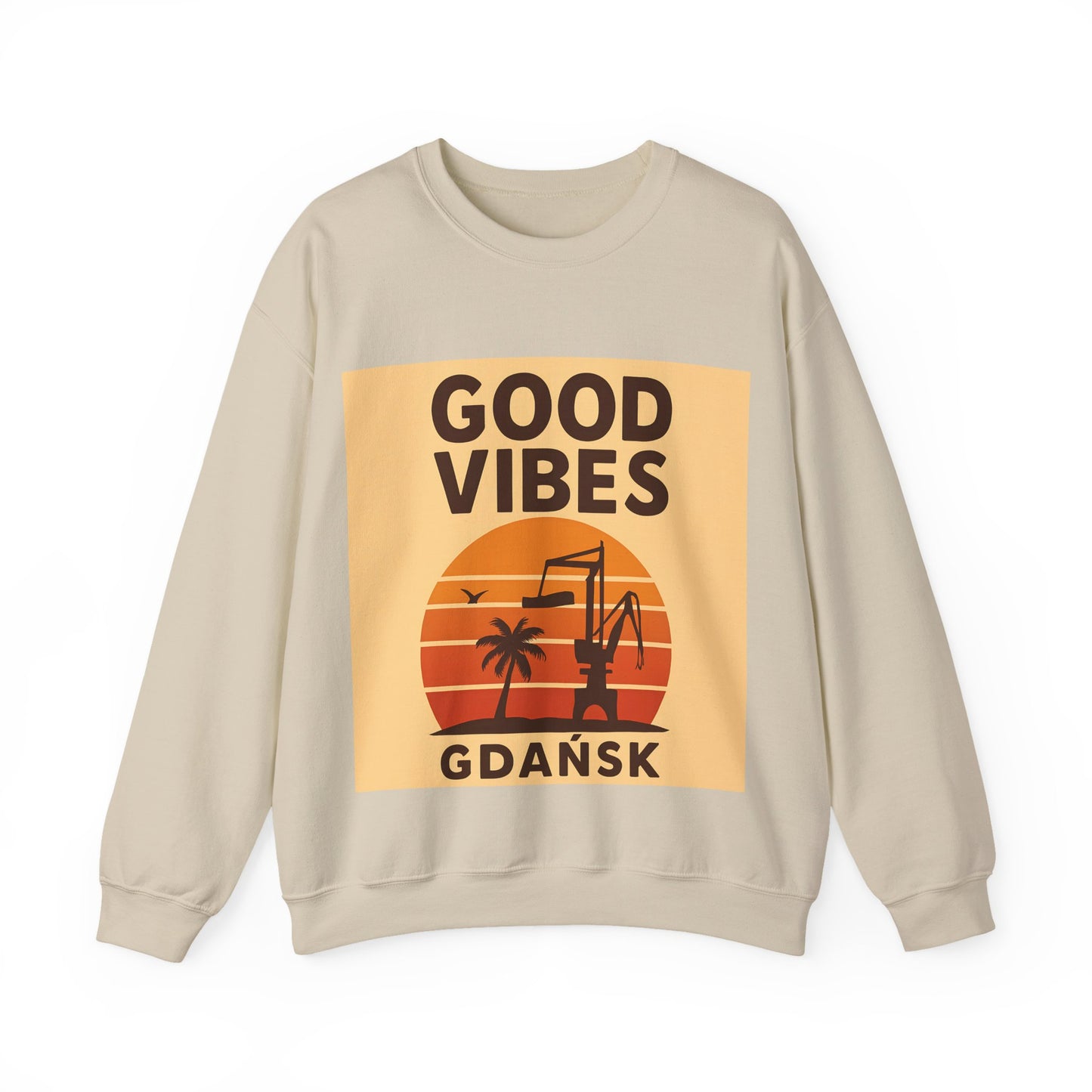 Bluza unisex z grafiką Kup Se Good Vibes Desert – klasyczny crewneck i miejski styl