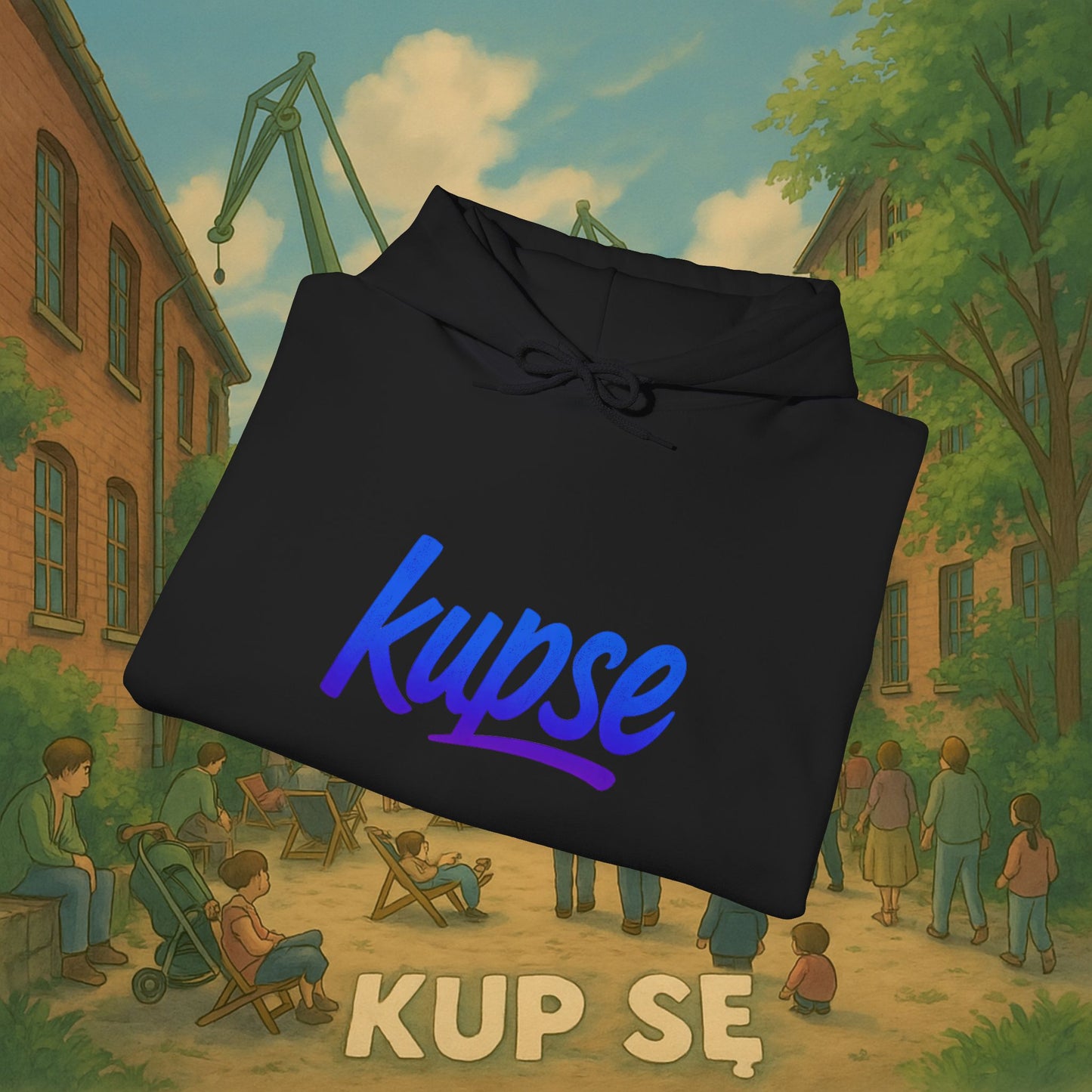 Unisex Heavy Blend Hoodie – Logo Blue – Kup Se