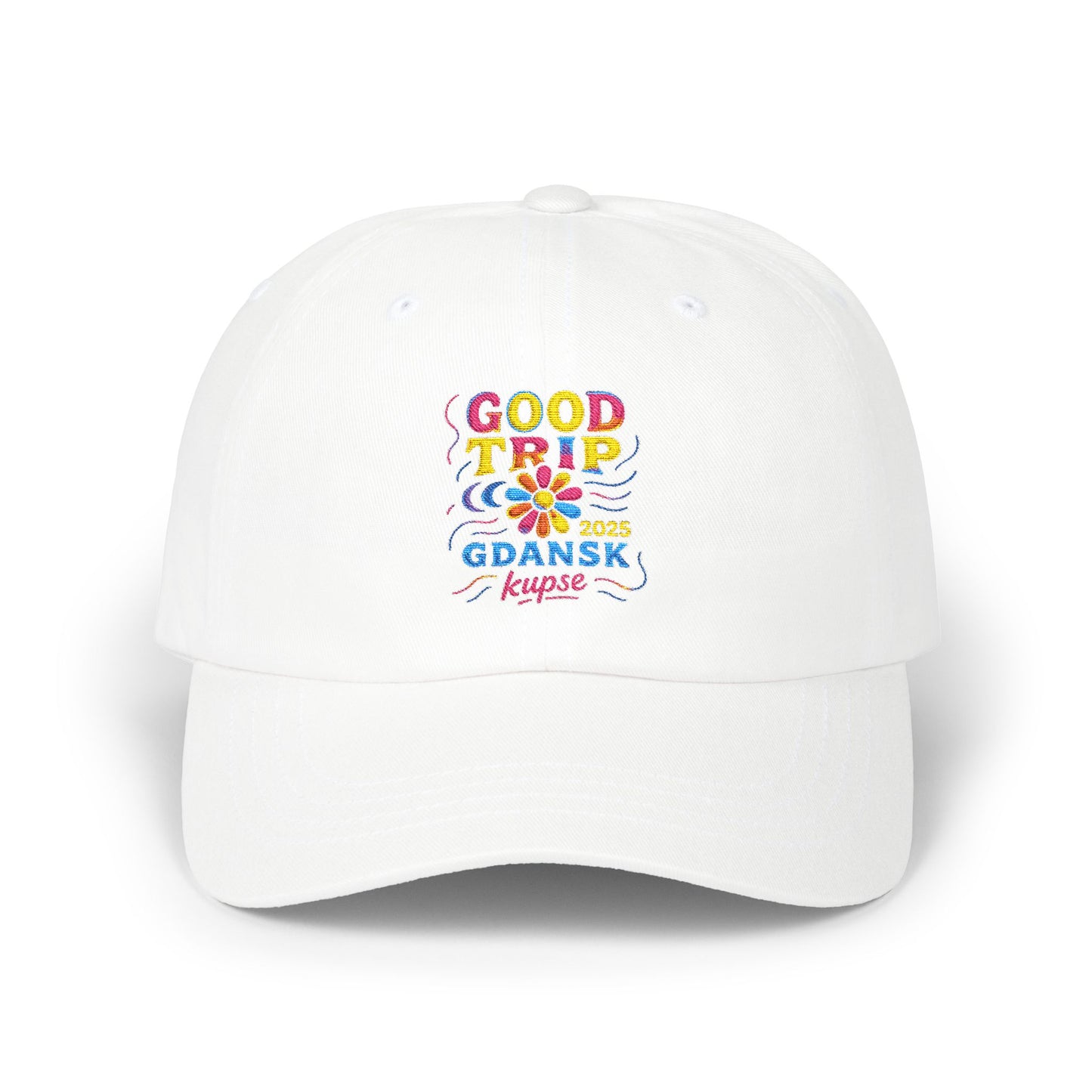 Czapka z daszkiem z grafiką Kup Se Good Trip – modny Dad Cap z charakterem