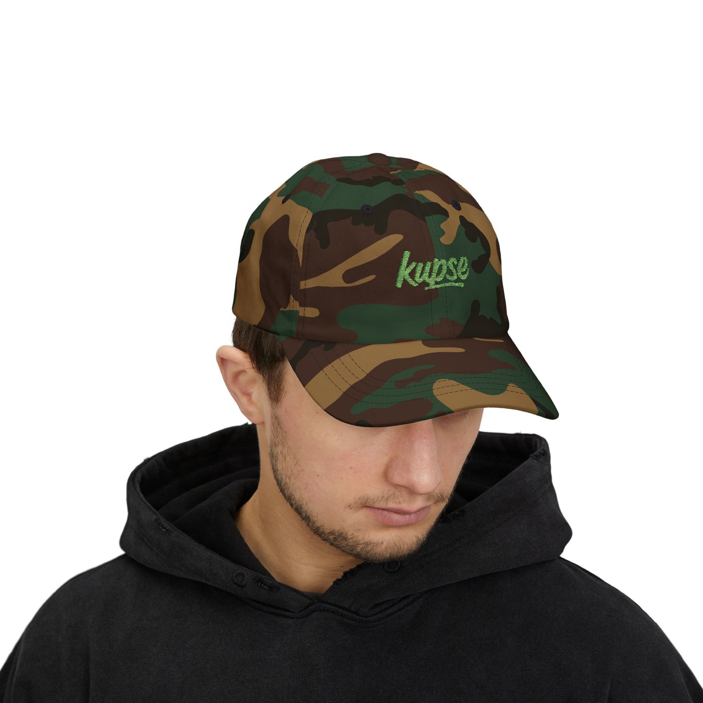 Czapka z daszkiem z grafiką Kup Se Logo Green – modny Dad Cap z charakterem