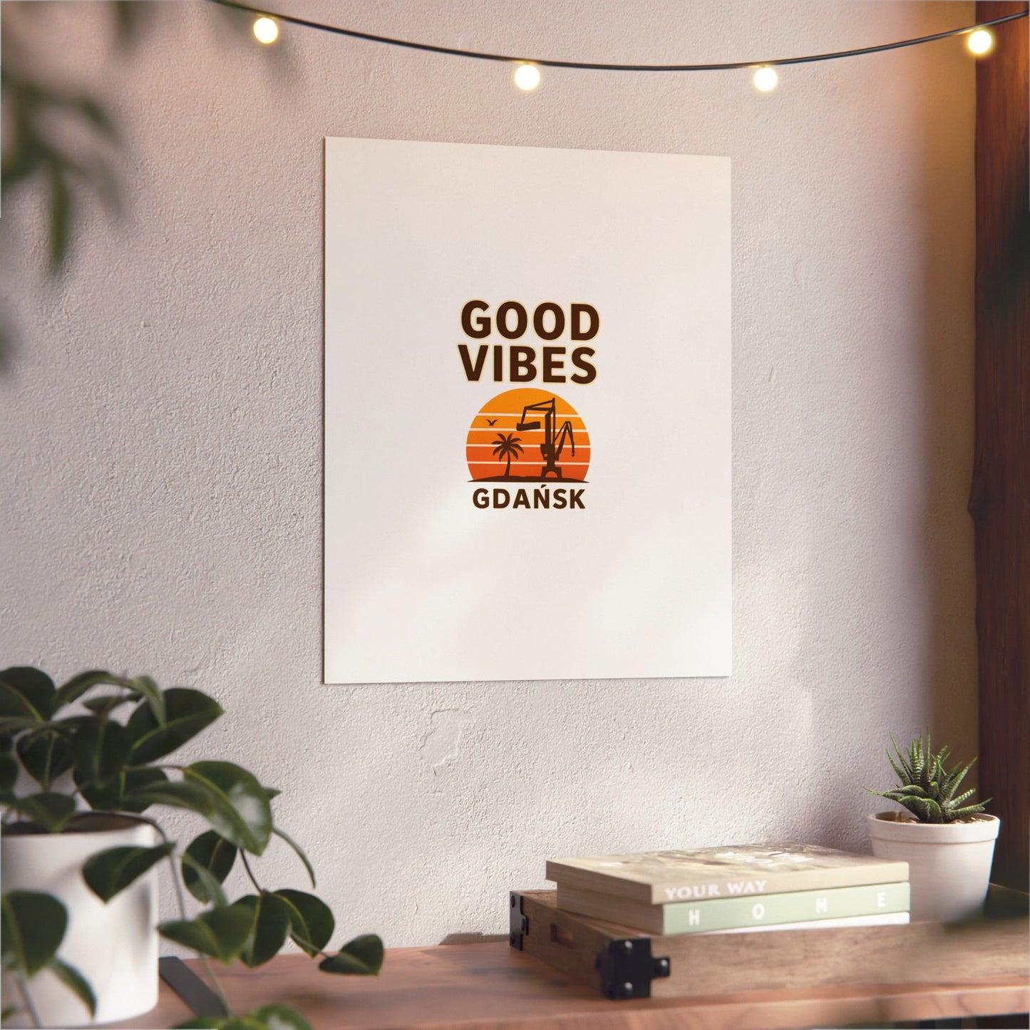 Obraz na panelu aluminiowym Good Vibes – trwały wydruk w stylu Kup Se