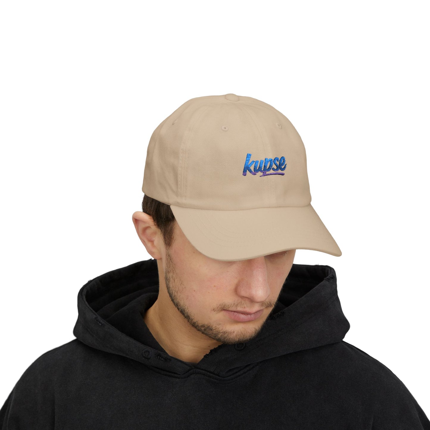 Czapka z daszkiem z grafiką Kup Se Logo Blue – modny Dad Cap z charakterem