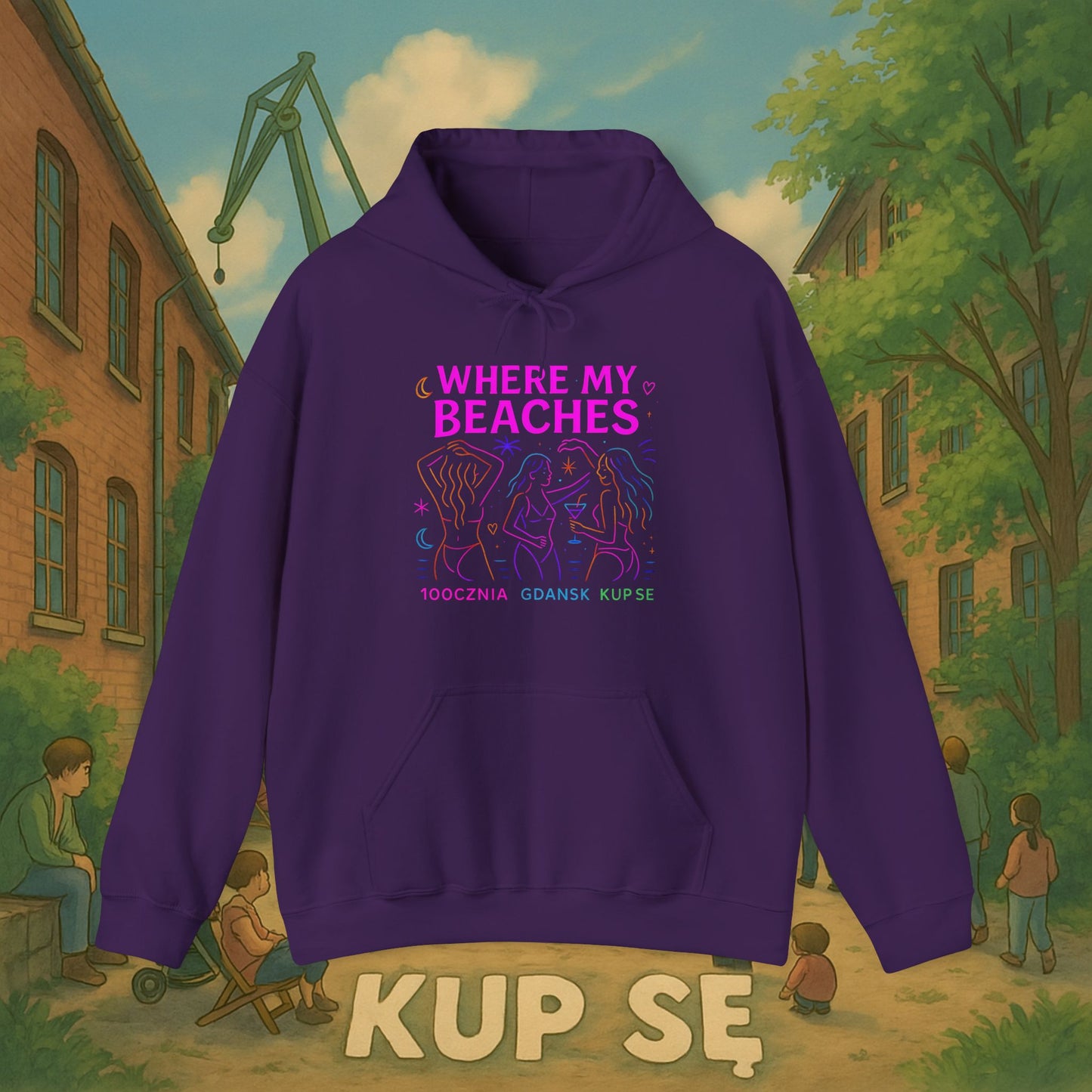 Unisex Heavy Blend Hoodie – Where My Beaches – Kup Se