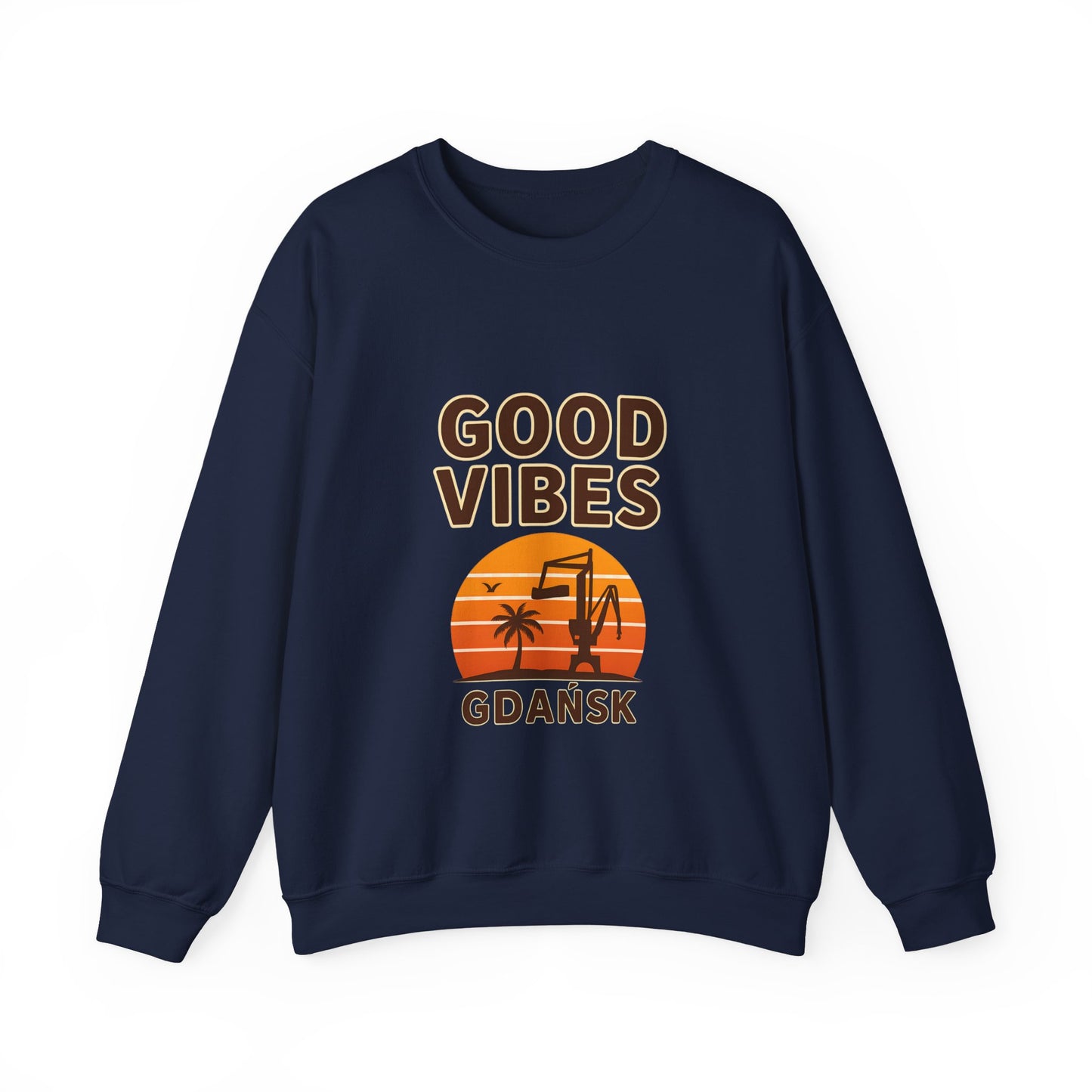 Bluza unisex z grafiką Kup Se Good Vibes – klasyczny crewneck i miejski styl