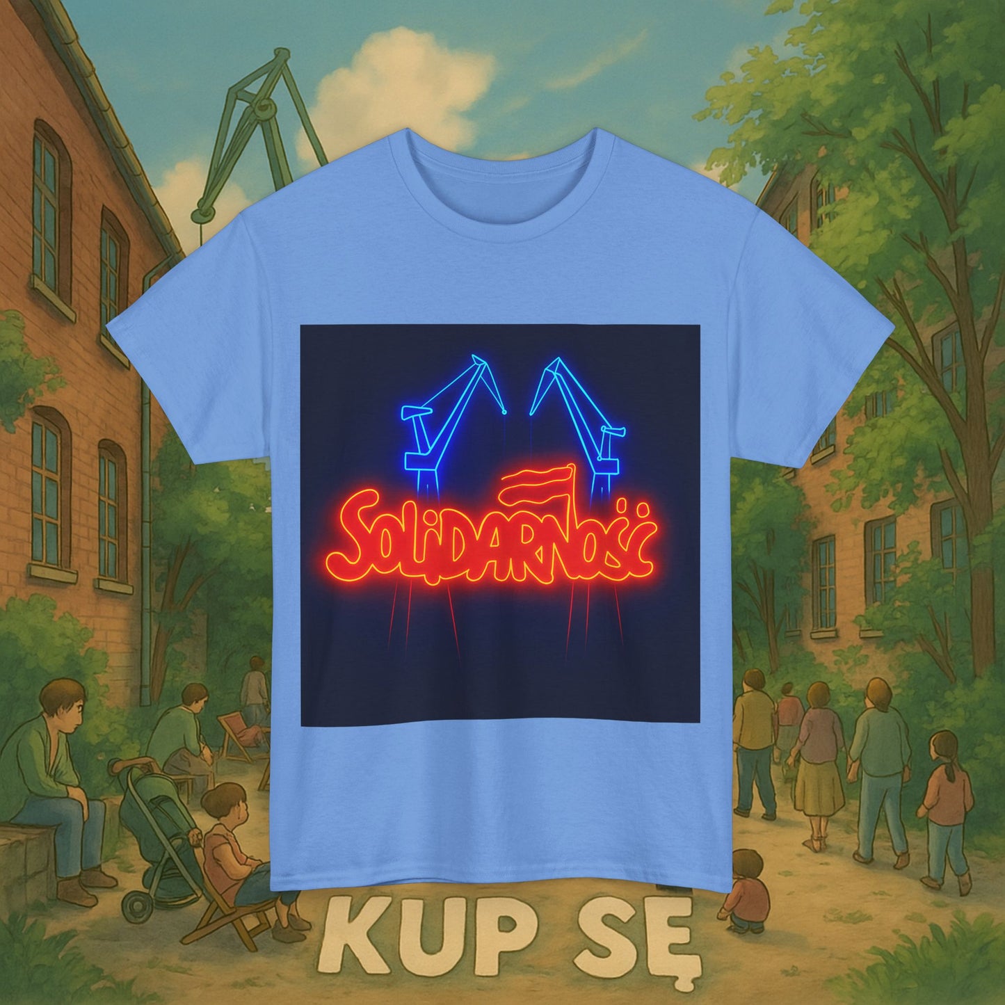 KupSe Solidarność Style t-shirt - Unisex Heavy Cotton Tee