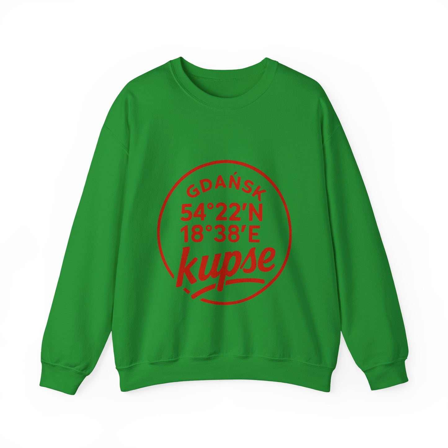 Bluza unisex z grafiką Kup Se Koordynaty – klasyczny crewneck i miejski styl