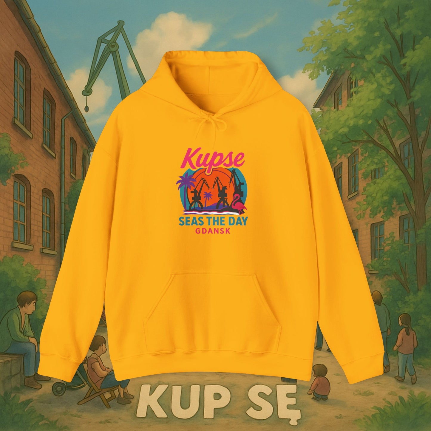 Unisex Heavy Blend Hoodie – Seas The Day – Kup Se