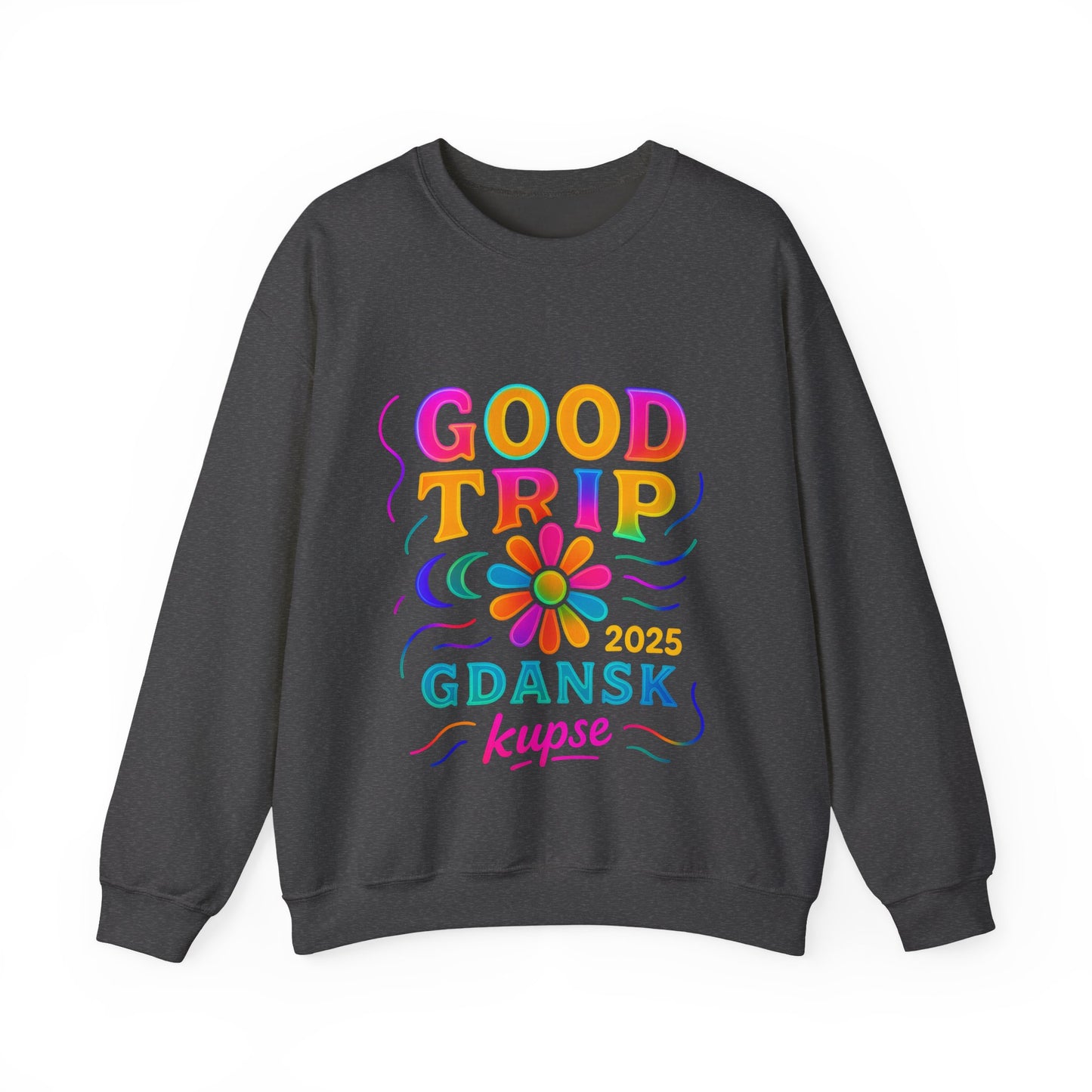 Bluza unisex z grafiką Kup Se Good Trip – klasyczny crewneck i miejski styl
