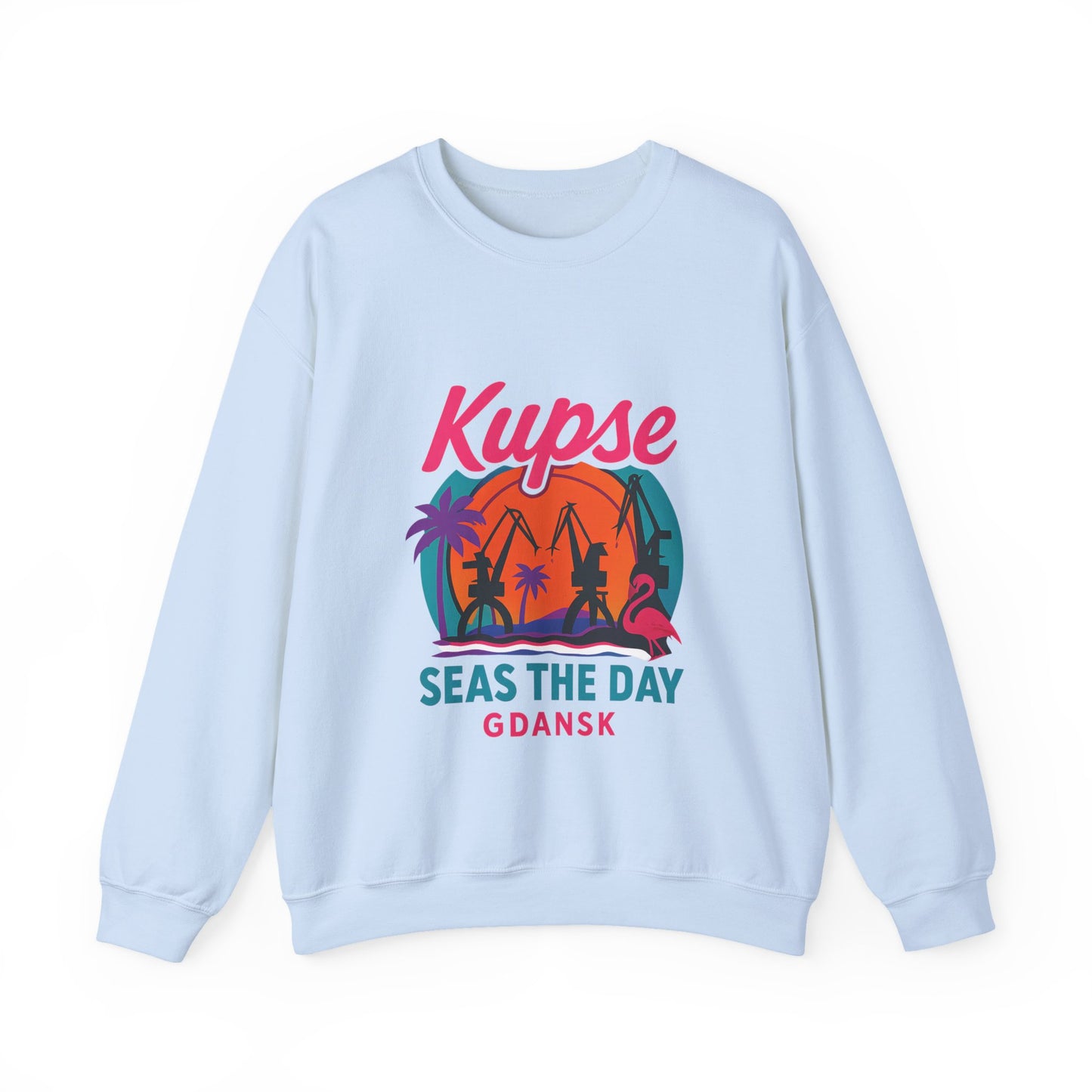Bluza unisex z grafiką Kup Se Seas The Day – klasyczny crewneck i miejski styl