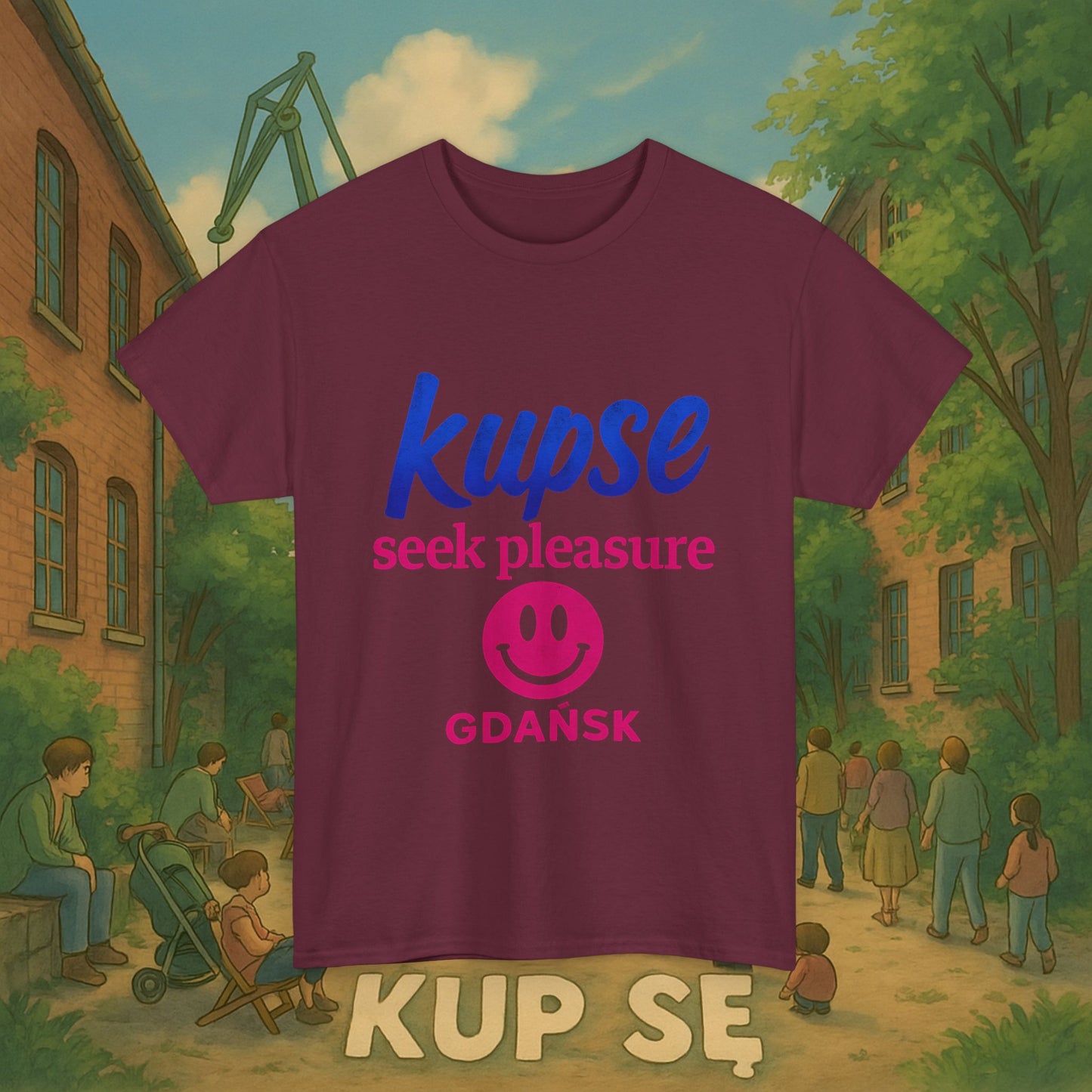 KupSe seek pleasure Style t-shirt - Unisex Heavy Cotton Tee