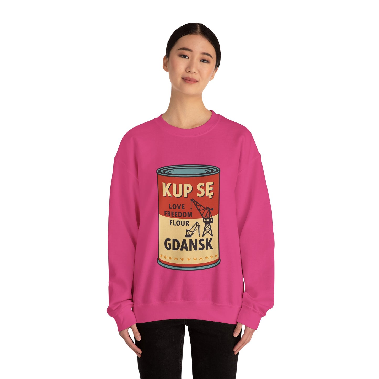 Bluza unisex z grafiką Kup Se Campbell– klasyczny crewneck i miejski styl