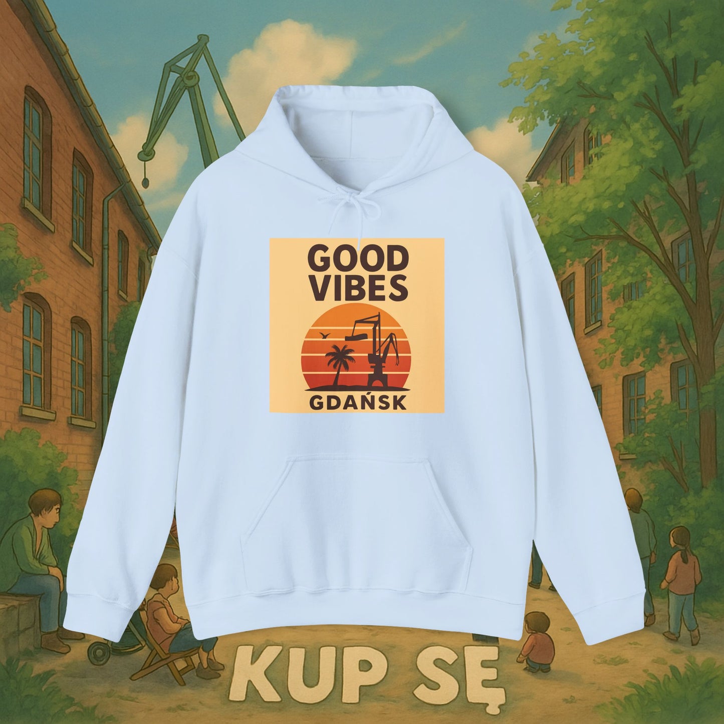 Unisex Heavy Blend Hoodie – Good Vibes Desert – Kup Se
