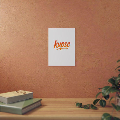 Obraz na panelu aluminiowym Kupse Logo Orange – trwały wydruk w stylu Kup Se