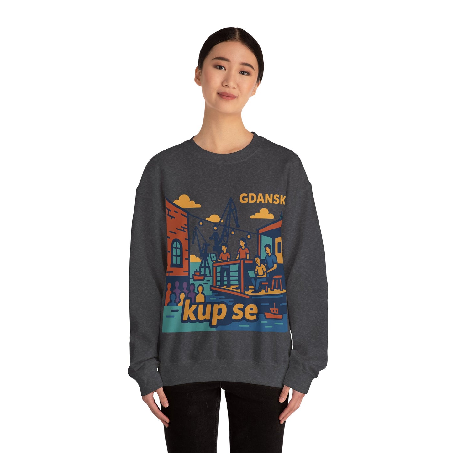 Bluza unisex z grafiką Kup Se Vibe – klasyczny crewneck i miejski styl