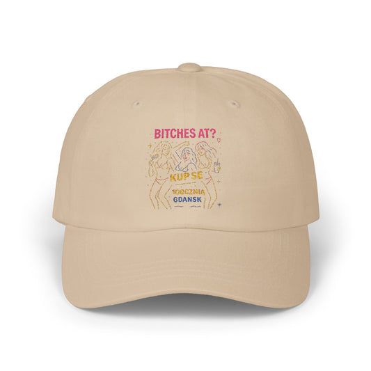 Czapka z daszkiem z grafiką Kup Se Bi*ches at? – modny Dad Cap z charakterem