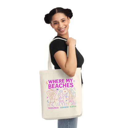 Tkana Torba na Ramię Kup Se Where My Beaches – Styl i Ekologia w Jednym