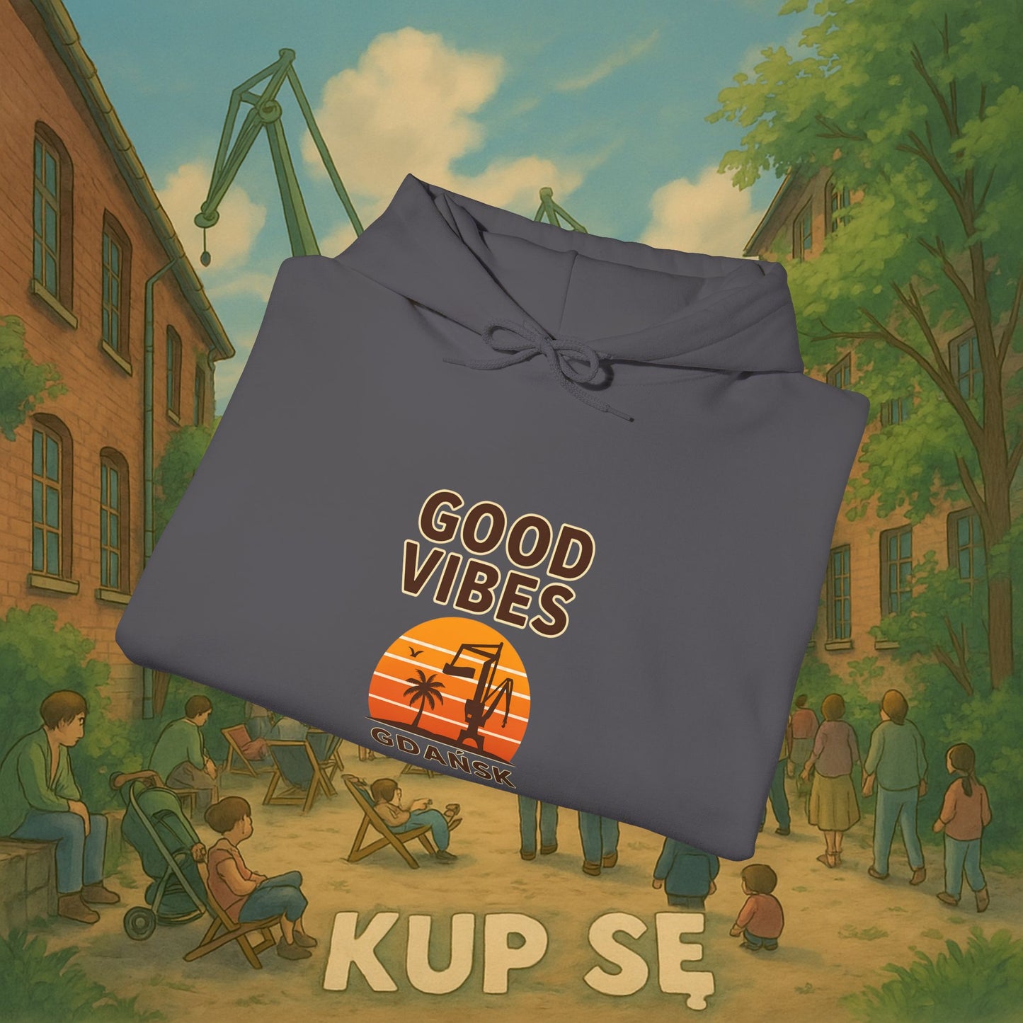 Unisex Heavy Blend Hoodie – Good Vibes – Kup Se