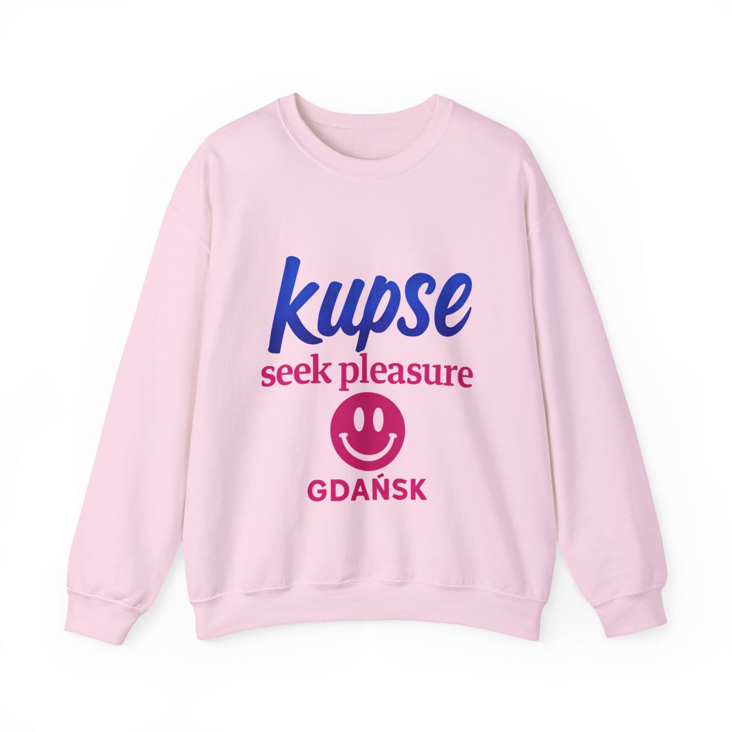 Bluza unisex z grafiką Kup Se Seek Pleasure – klasyczny crewneck i miejski styl