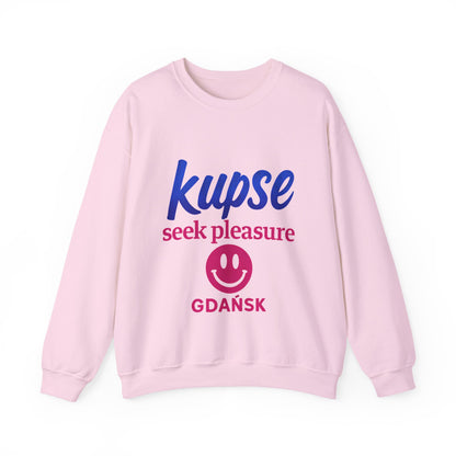 Bluza unisex z grafiką Kup Se Seek Pleasure – klasyczny crewneck i miejski styl