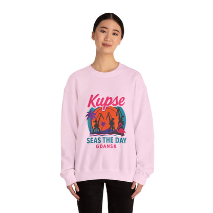 Bluza unisex z grafiką Kup Se Seas The Day – klasyczny crewneck i miejski styl