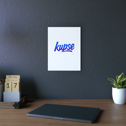 Obraz na panelu aluminiowym Kupse Logo Blue – trwały wydruk w stylu Kup Se