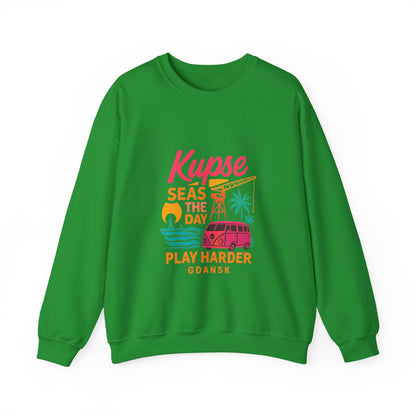 Bluza unisex z grafiką Kup Se Play Harder – klasyczny crewneck i miejski styl