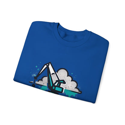 Bluza unisex z grafiką Kup Se Dźwig– klasyczny crewneck i miejski styl