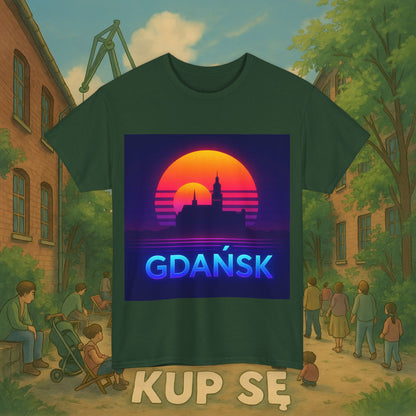 KupSe Panorama Gdańska Style t-shirt - Unisex Heavy Cotton Tee